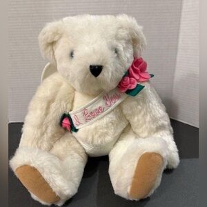 Cupid I Love You Valentines Day White Vermont Teddy Bear